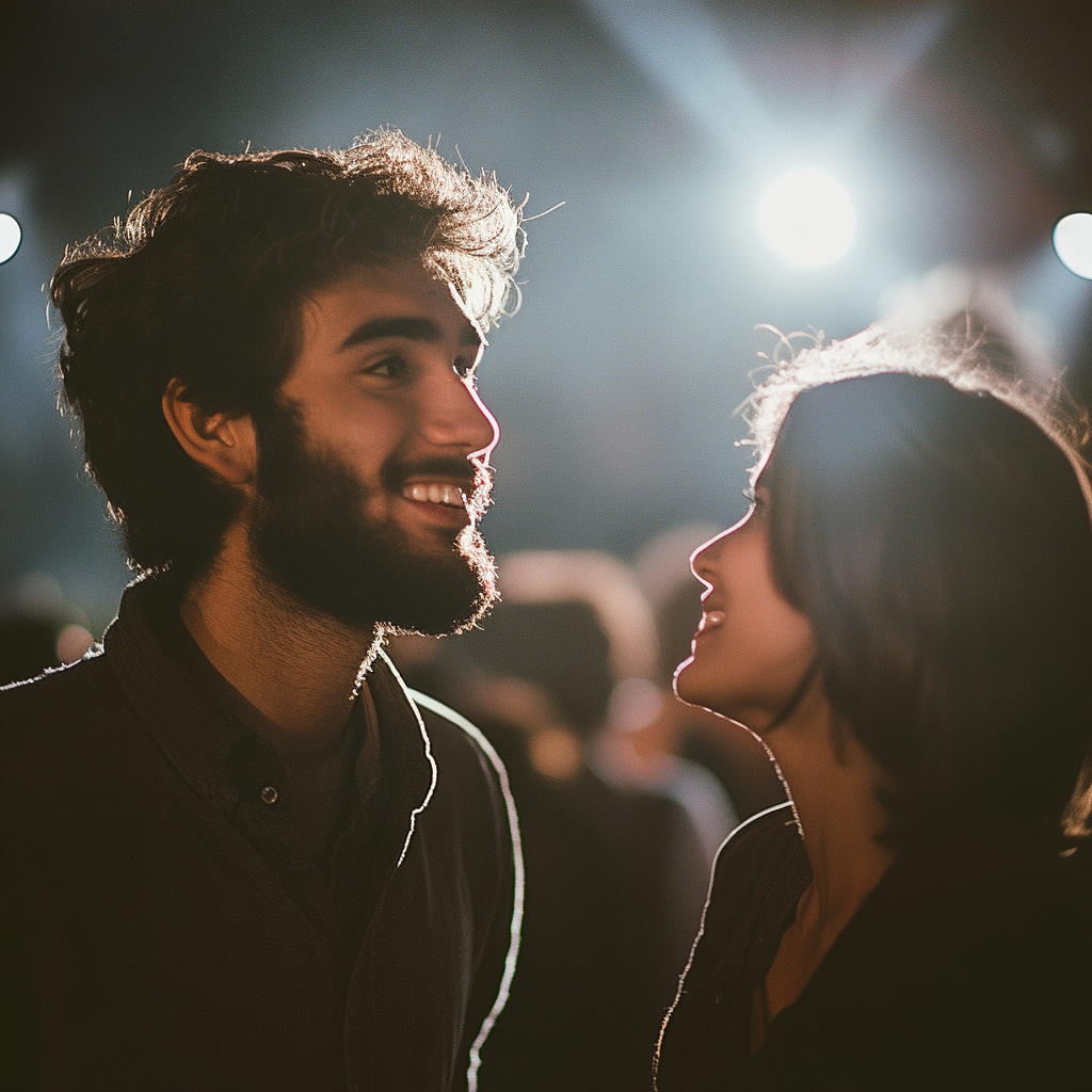 A man bonding with a woman | Source: No source