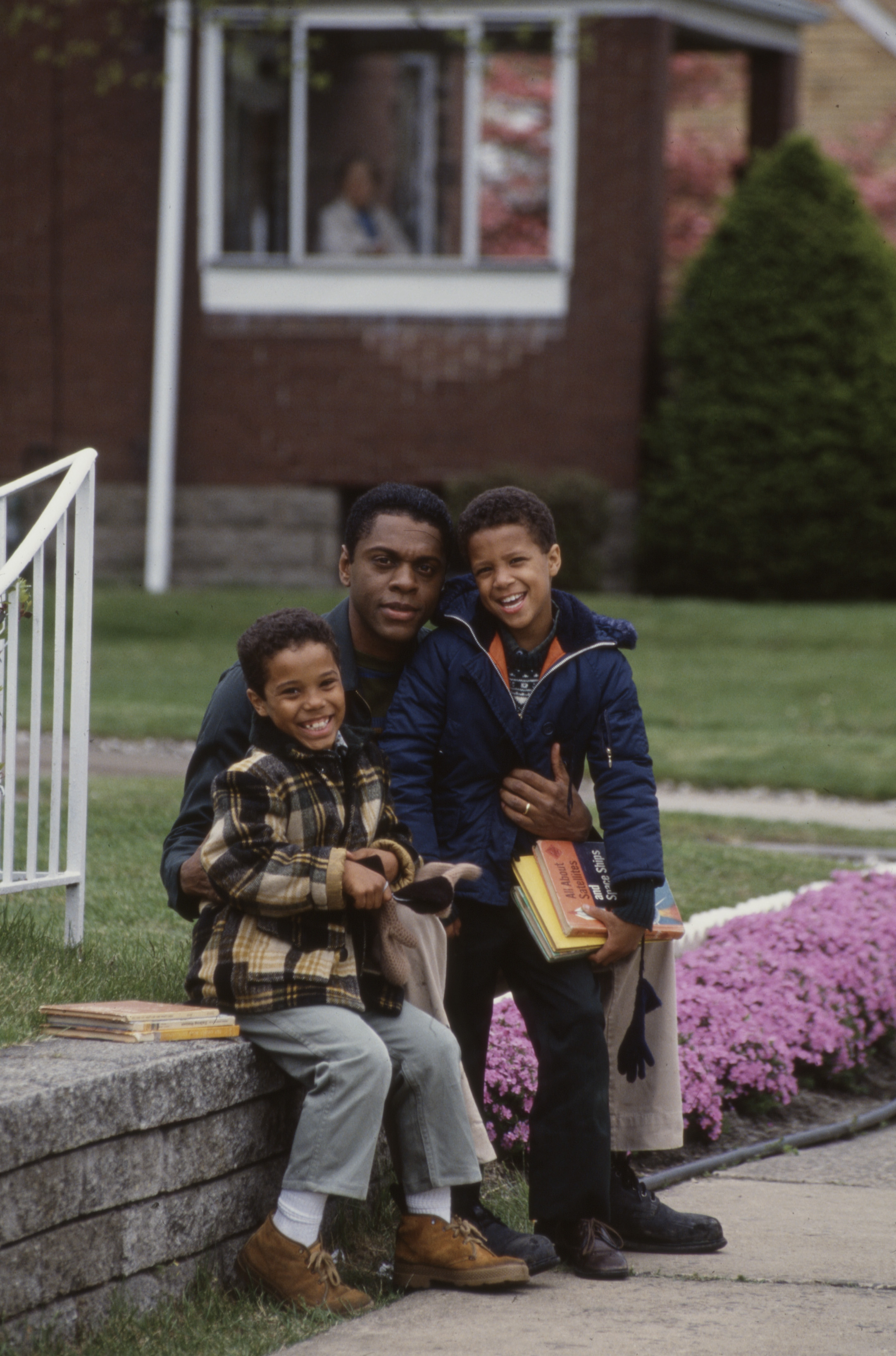 Alex Burrall, Lawrence Hilton-Jacobs, and Floyd Roger Myers Jr. in a promotional photo for "The Jacksons: An American Dream." | Source: Getty Images