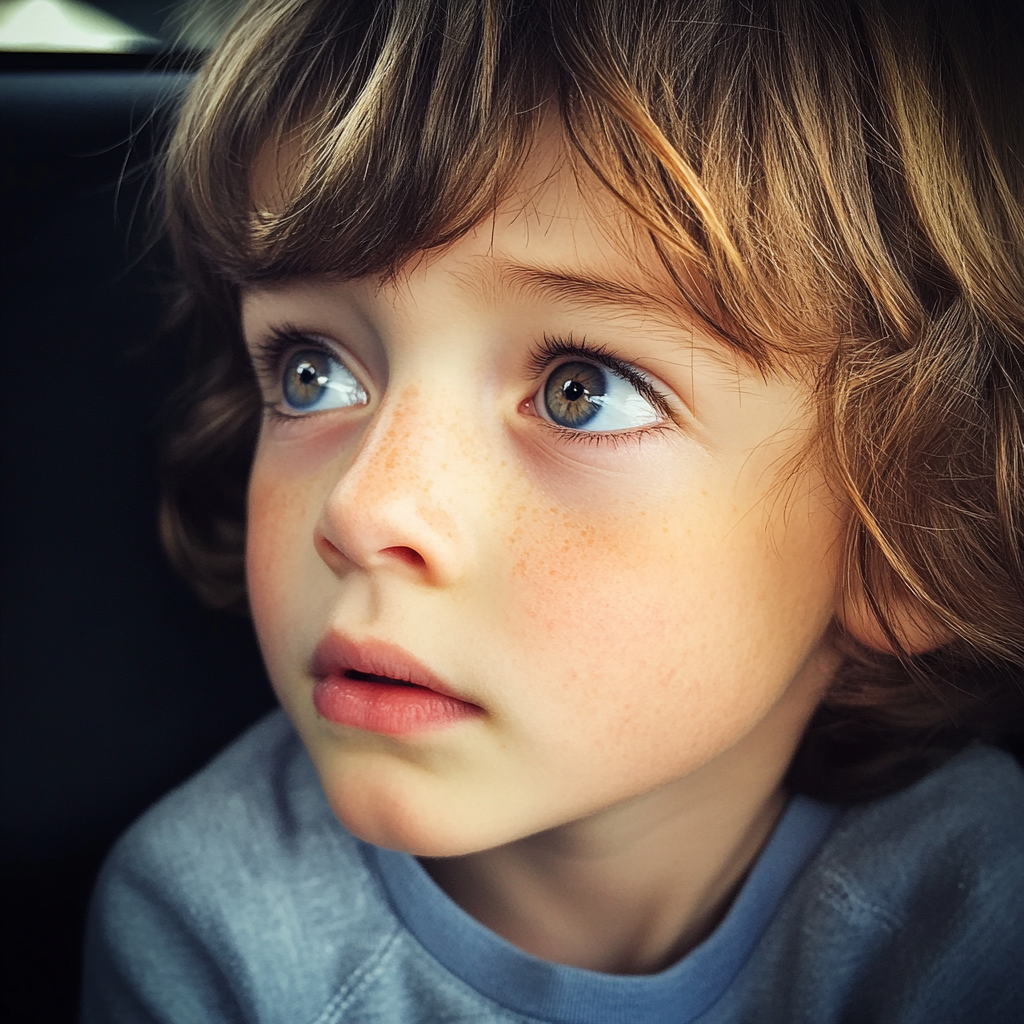 A scared little boy | Source: No source