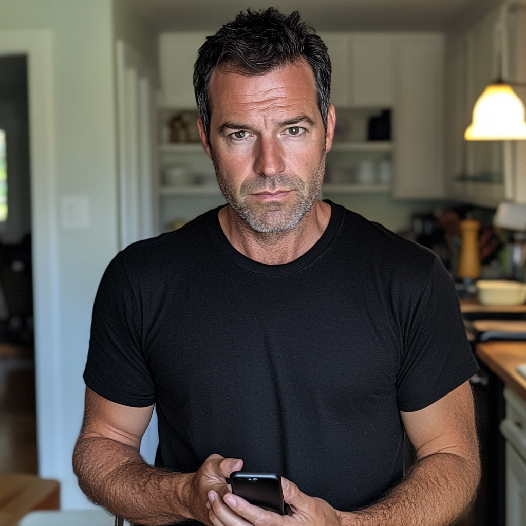 A man holding his phone | Source: no source