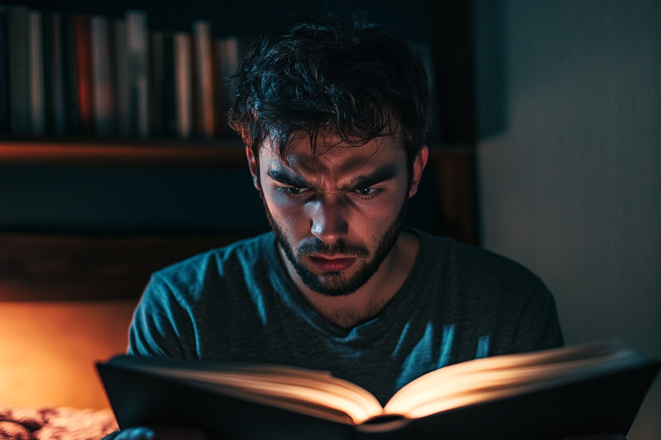 A man reading a diary | Source: no source