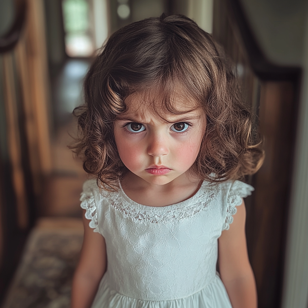 An upset little girl | Source: no source