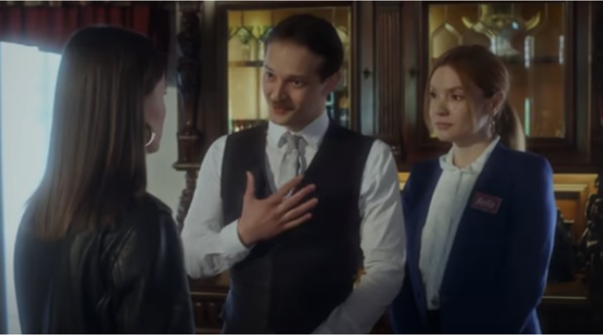 Two women and man in a store | YouTube/DramatizeMe