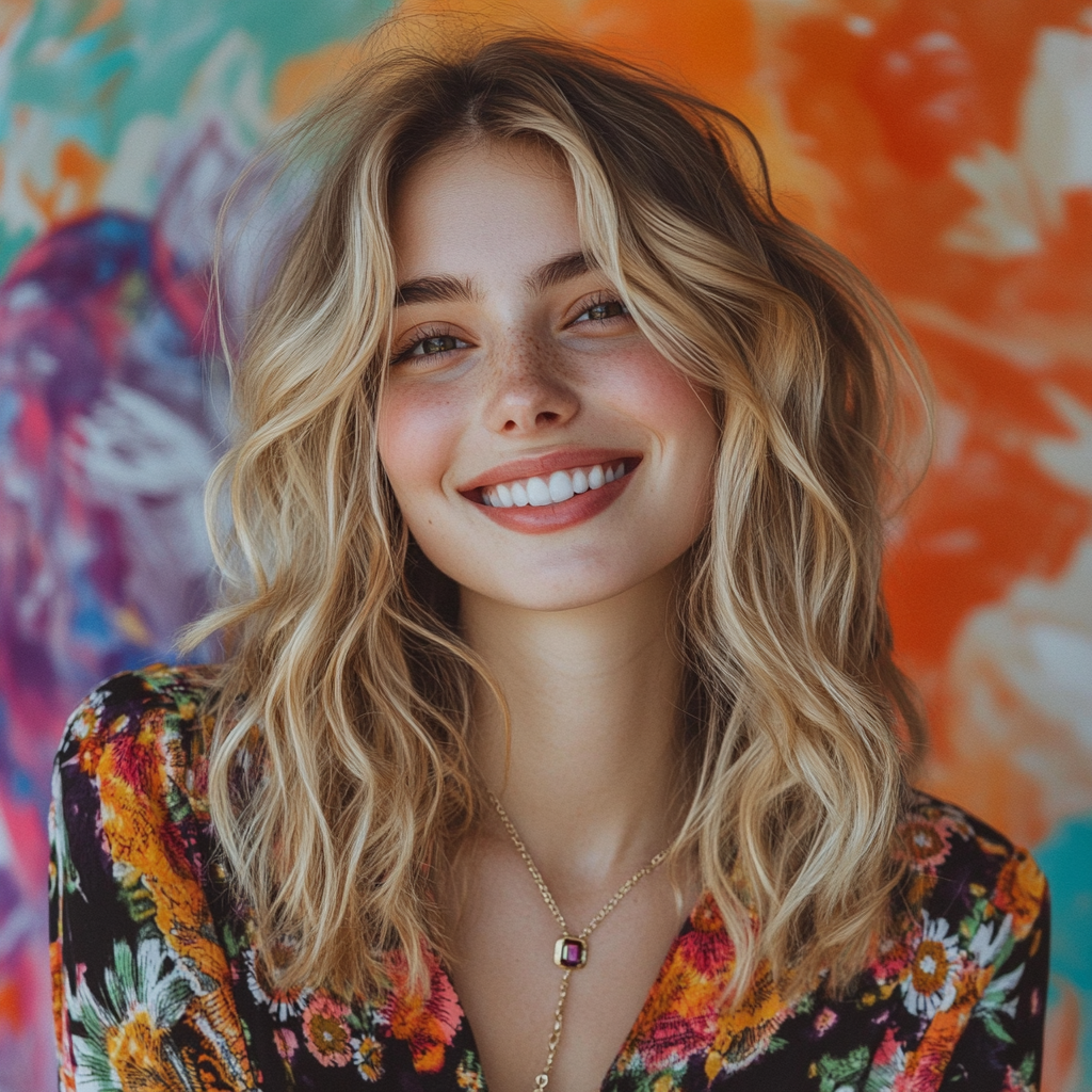 A smiling young woman | Source: No source