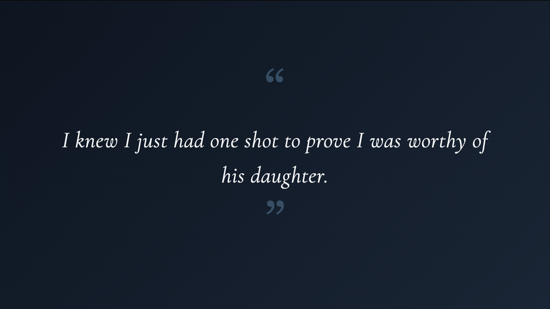 Proving the worthiness | Source: No source