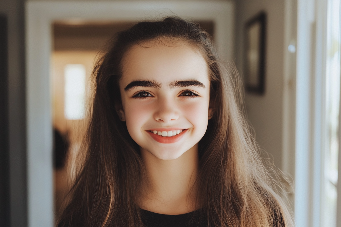 A grinning teen girl | Source: No source