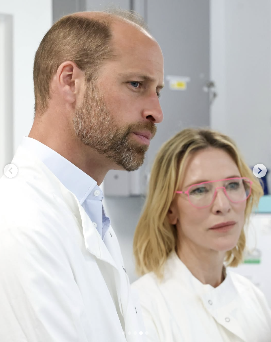 Prince William is seen with Cate Blanchett, in a photo dated June 19, 2025 | Source: Instagram/princeandprincessofwales