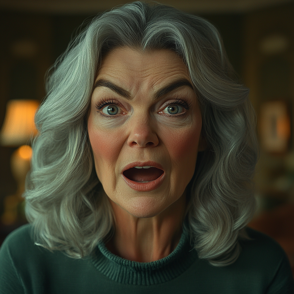 A stern older lady talking to someone | Source: No source
