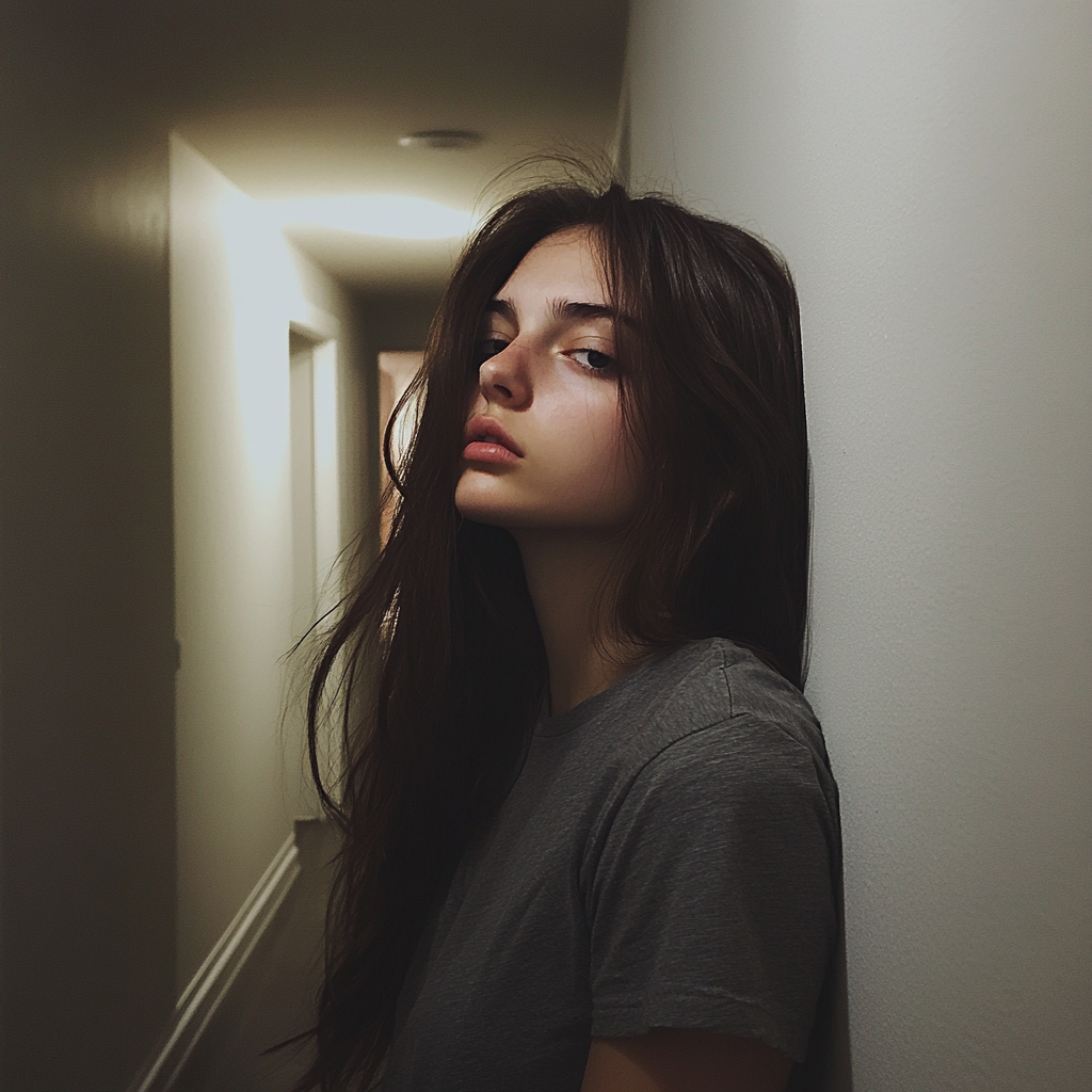 A teenager leaning against a wall | Source: No source