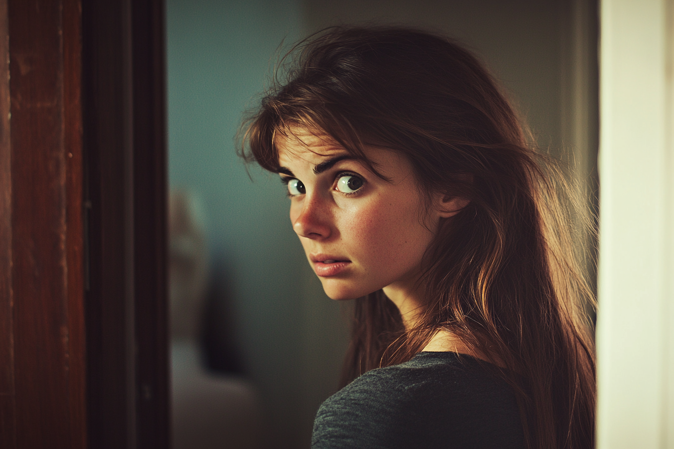 A woman glancing over her shoulder | Source: No source
