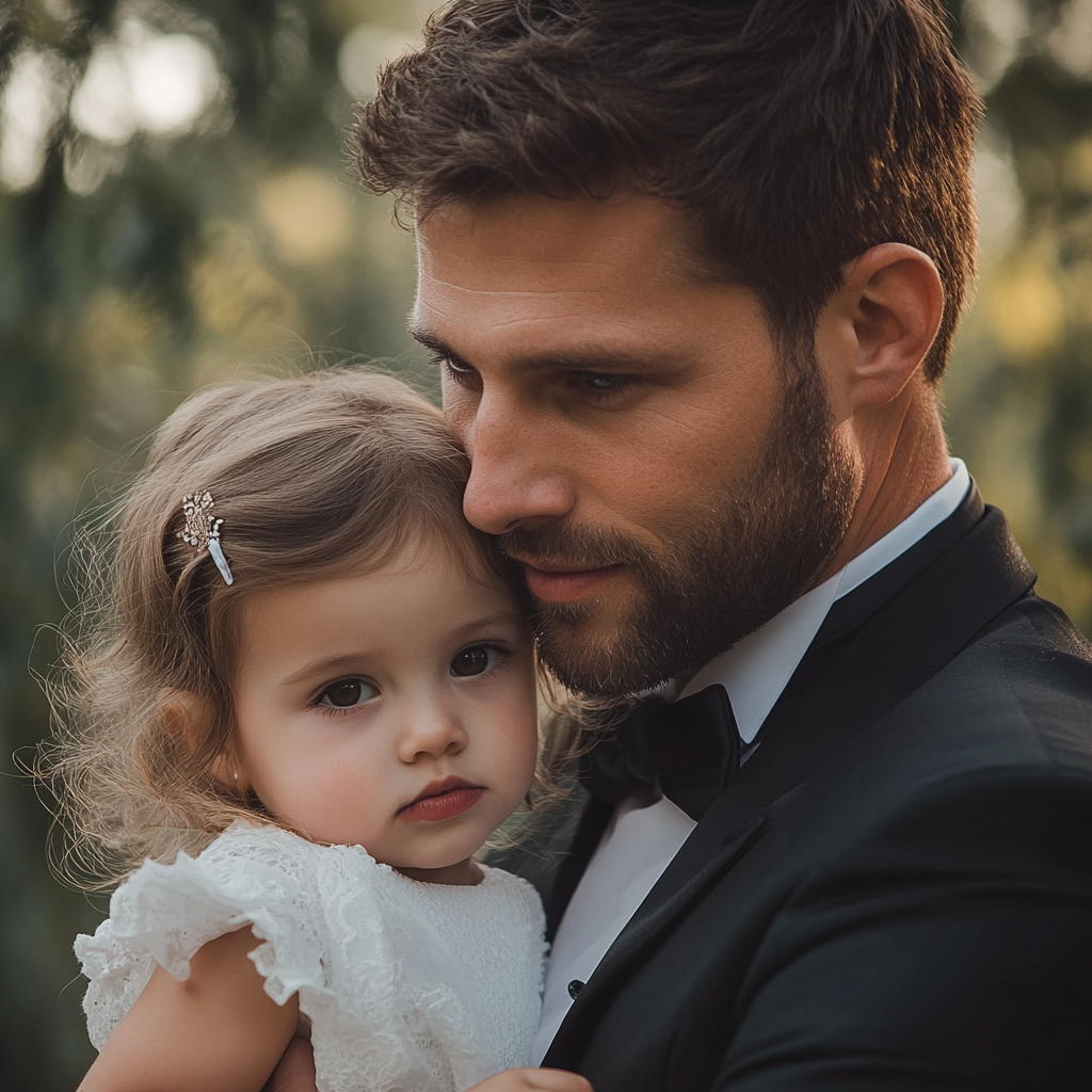 A man hugging a little girl | Source: no source