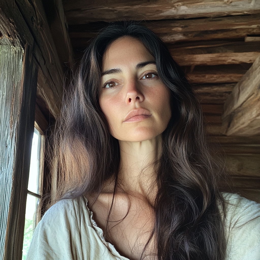 A woman standing in a cabin | Source: No source