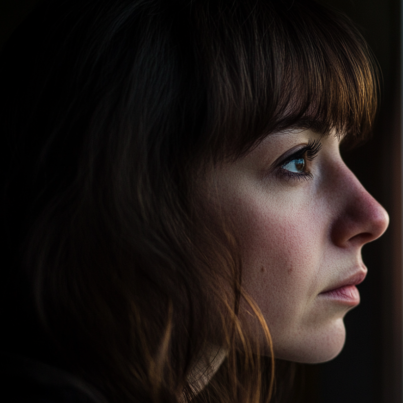 A sad and thoughtful woman | Source: No source
