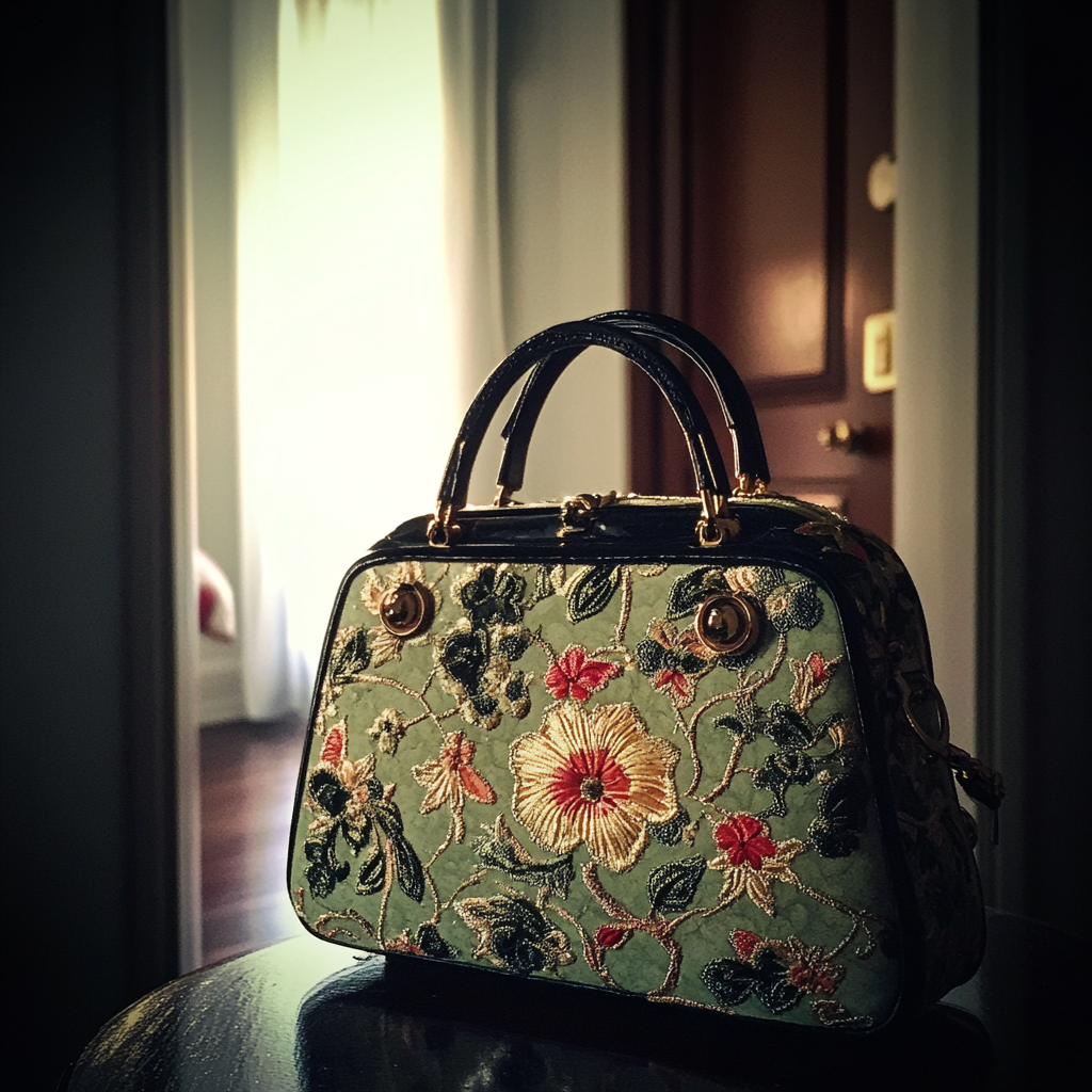 A handbag on a side table | Source: No source