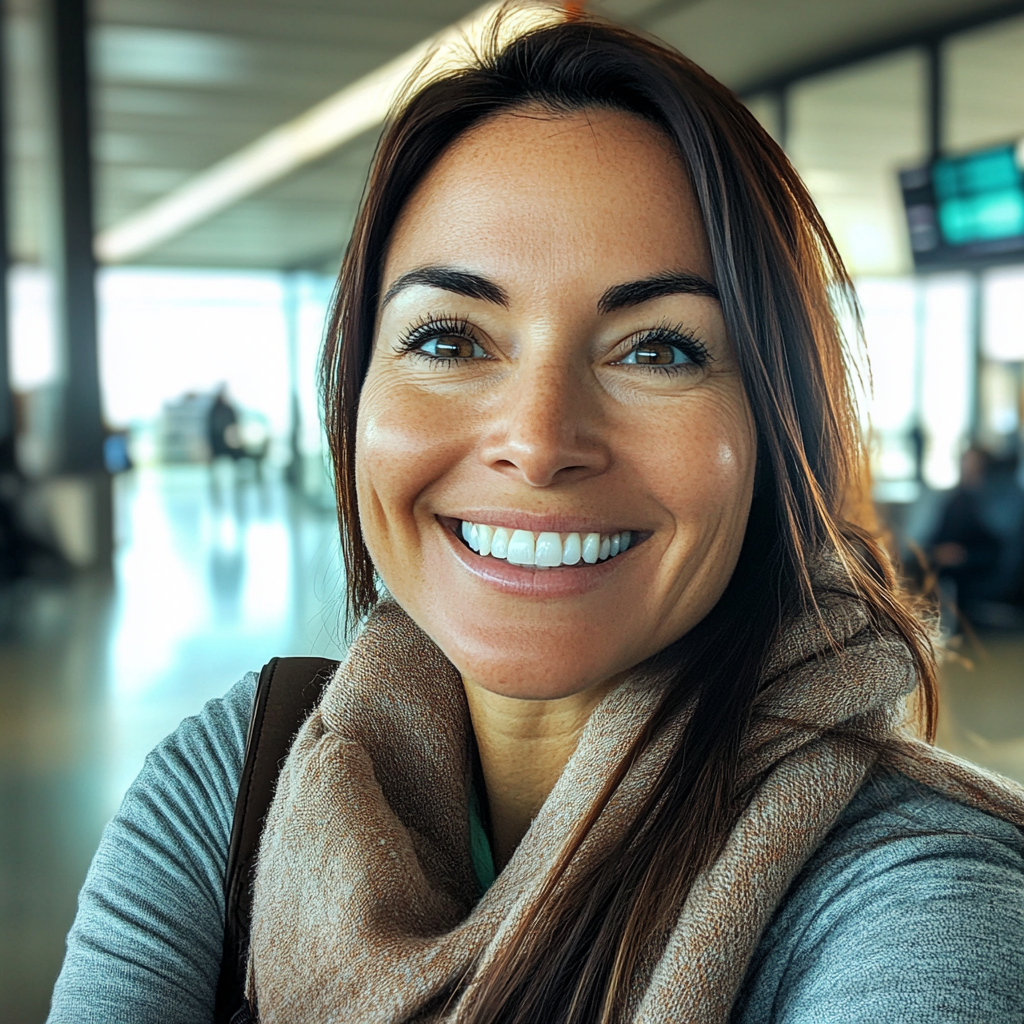 A smiling woman | Source: No source
