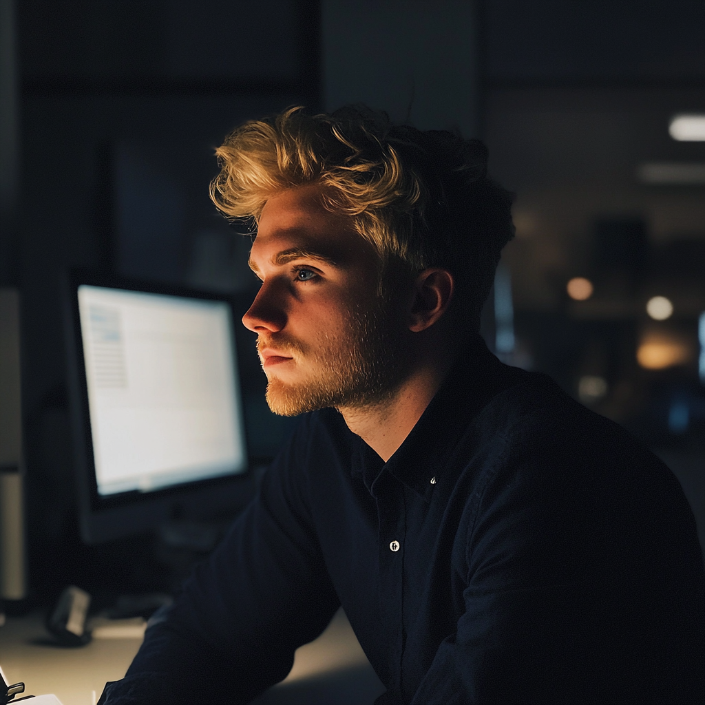 A man sitting in his office | Source: no source