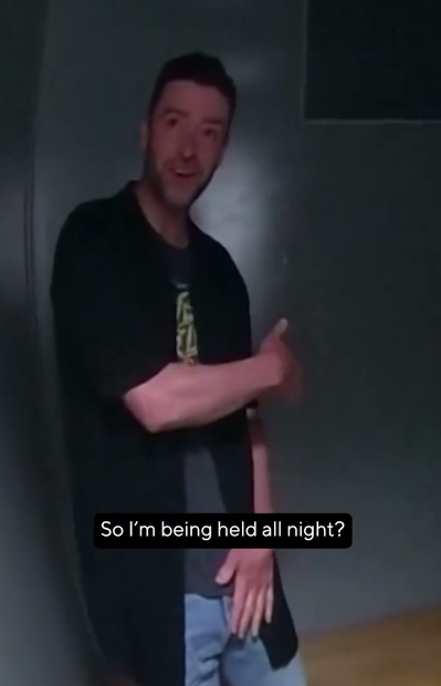 Justin Timberlake's DWI arrest bodycam footage, posted on March 22, 2026 | Source: Facebook/CBS News