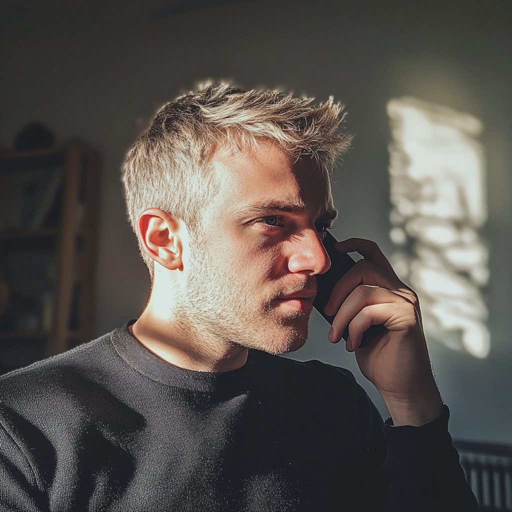 A man talking on the phone | Source: no source