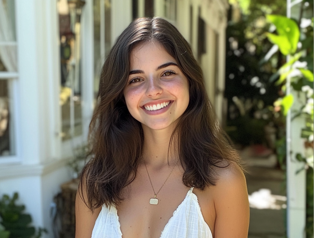 A smiling young woman | Source: No source