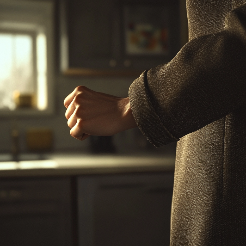 A woman's clenched fist | Source:  no source