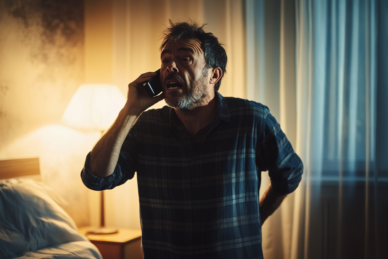 A man speaking on his phone | Source: no source