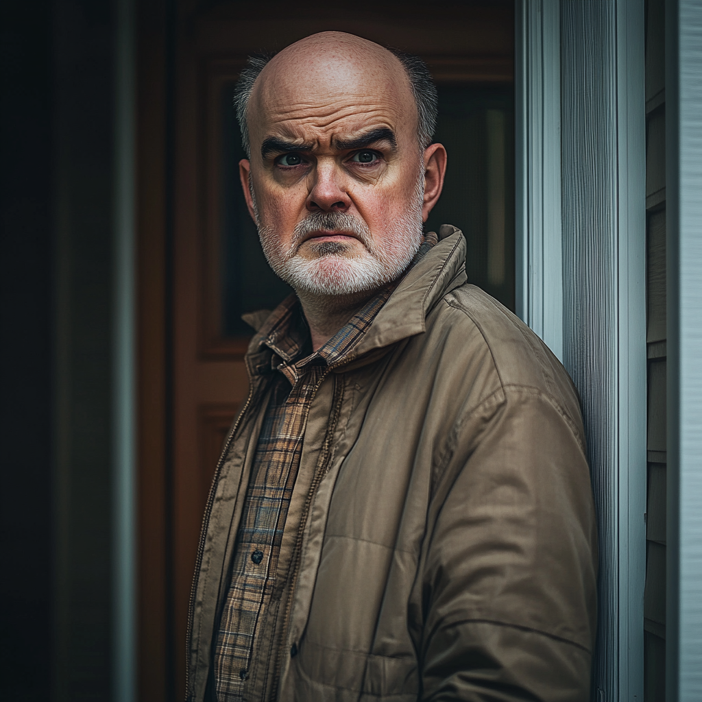 A middle-aged man standing near a door | Source: No source