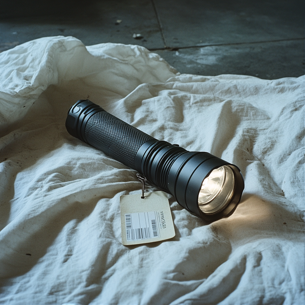 A flashlight with a price tag | Source: No source