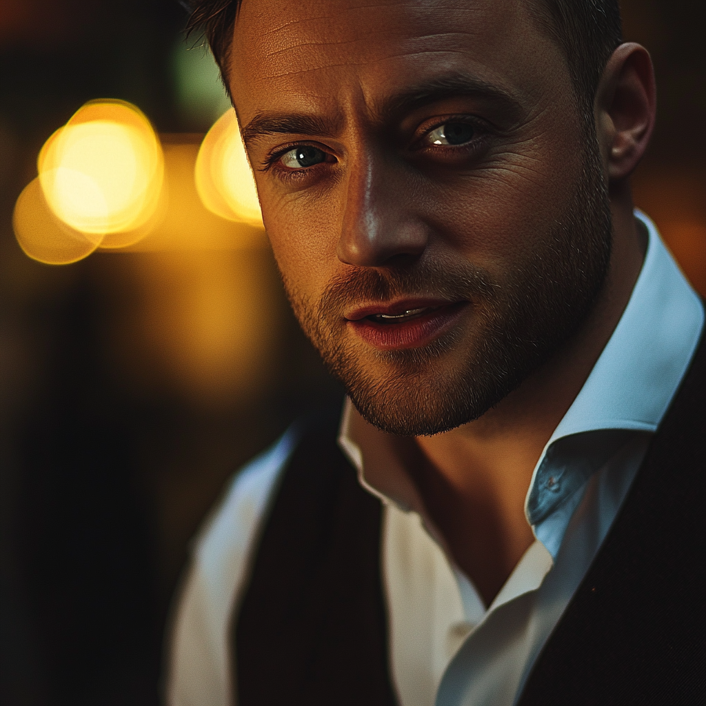 A man talking to a guest | Source: no source