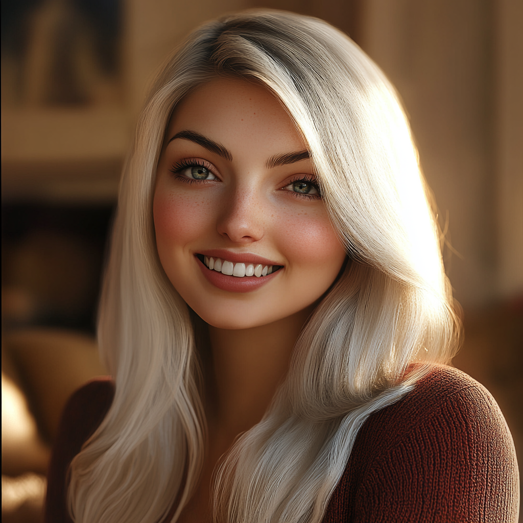 A woman smiling | Source: No source