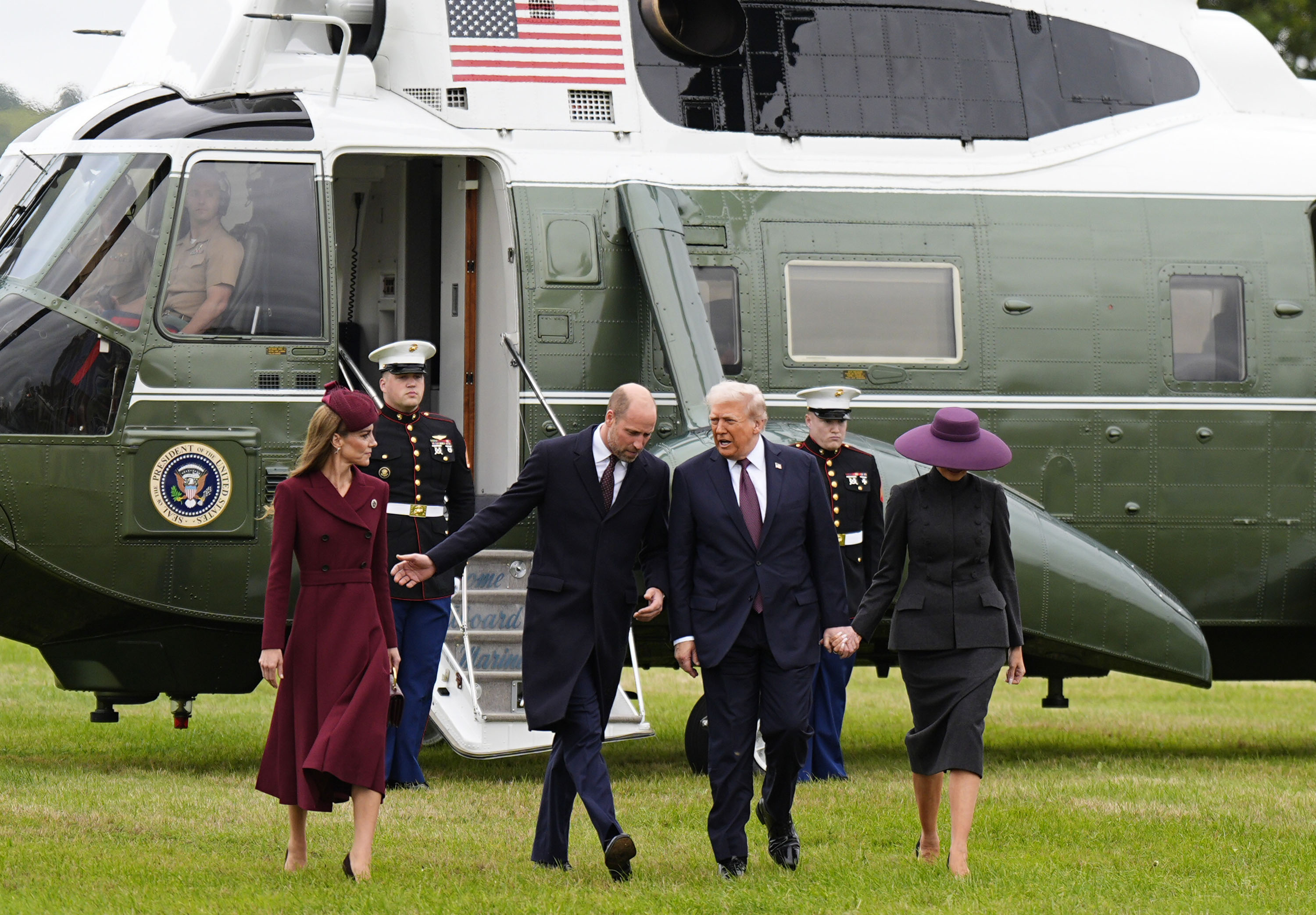 Catherine, Princess of Wales and William, Prince of Wales receive US President Donald Trump and First Lady Melania Trump at Windsor Castle on September 17, 2025, in Windsor, England | Source: Getty Images