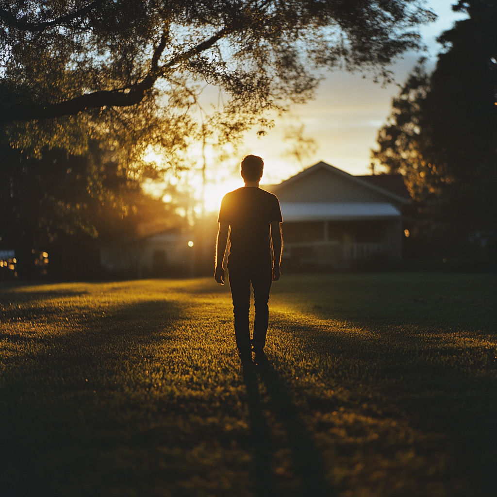 A back-view shot of a man | Source: No source
