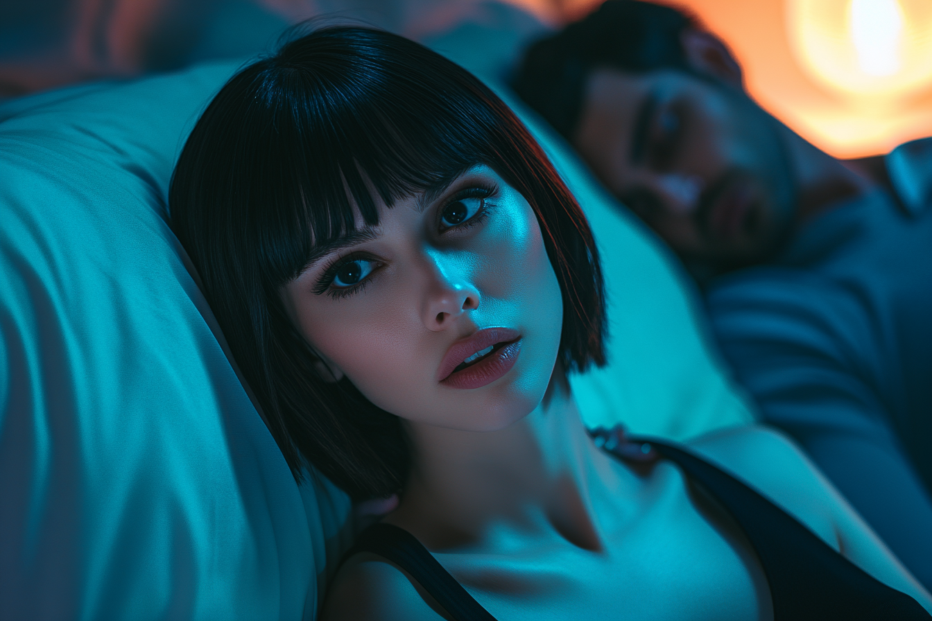 A woman worried in bed | Source: No source