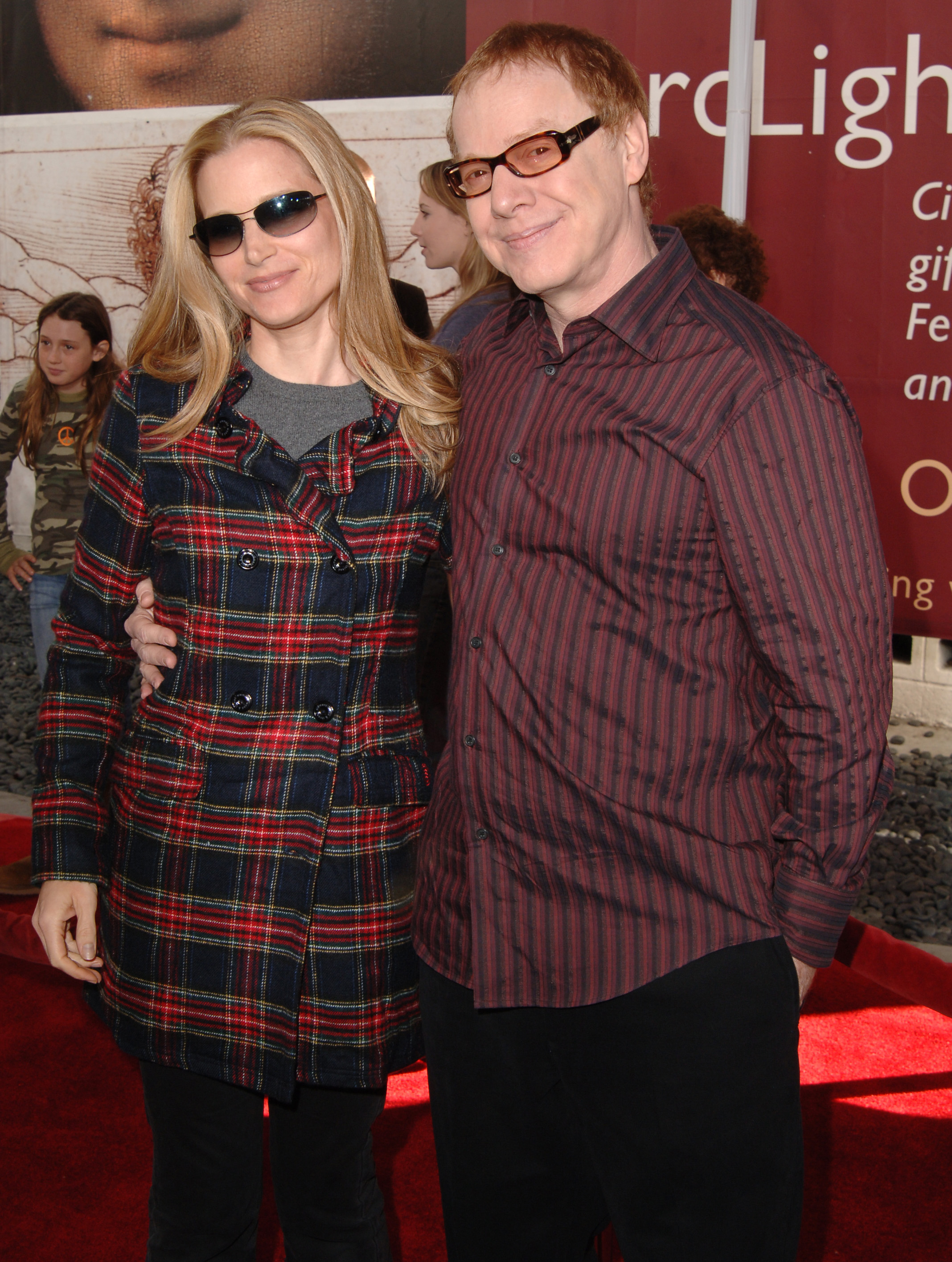 Bridget Fonda and Danny Elfman during "Charlotte's Web" Los Angeles premiere - arrivals on December 10, 2006 | Source: Getty Images