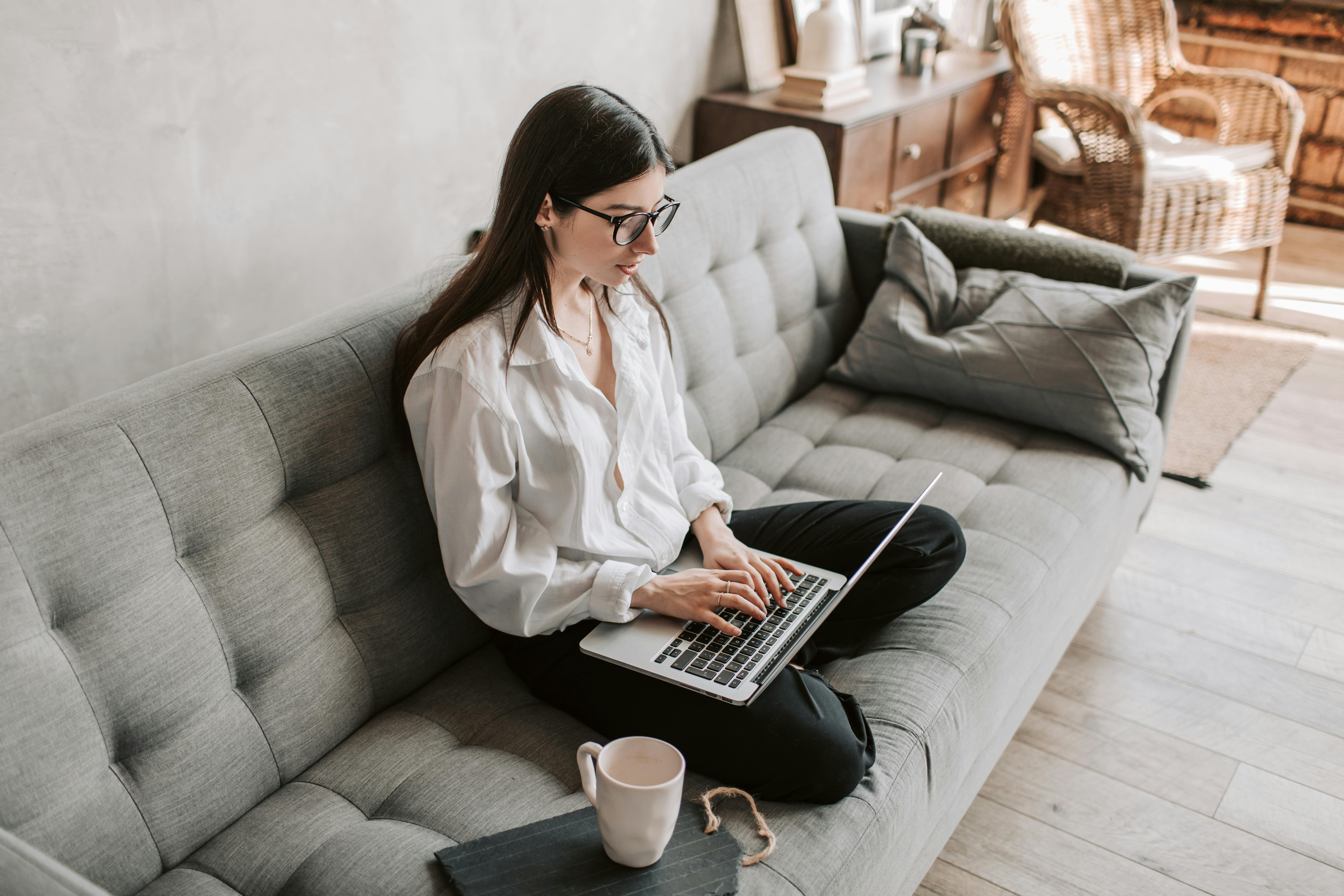 Woman working remotely | Source: Pexels