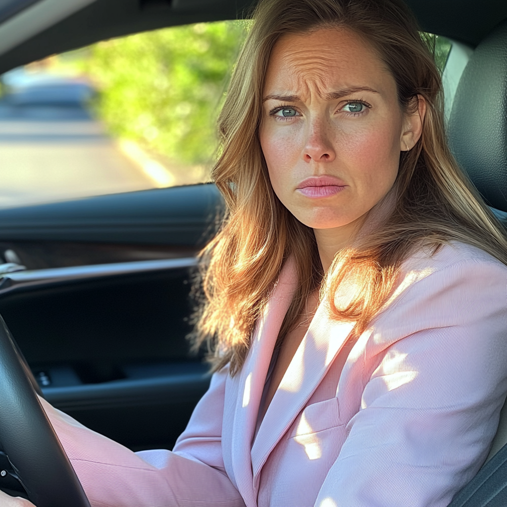 A woman driving a car | Source: No source