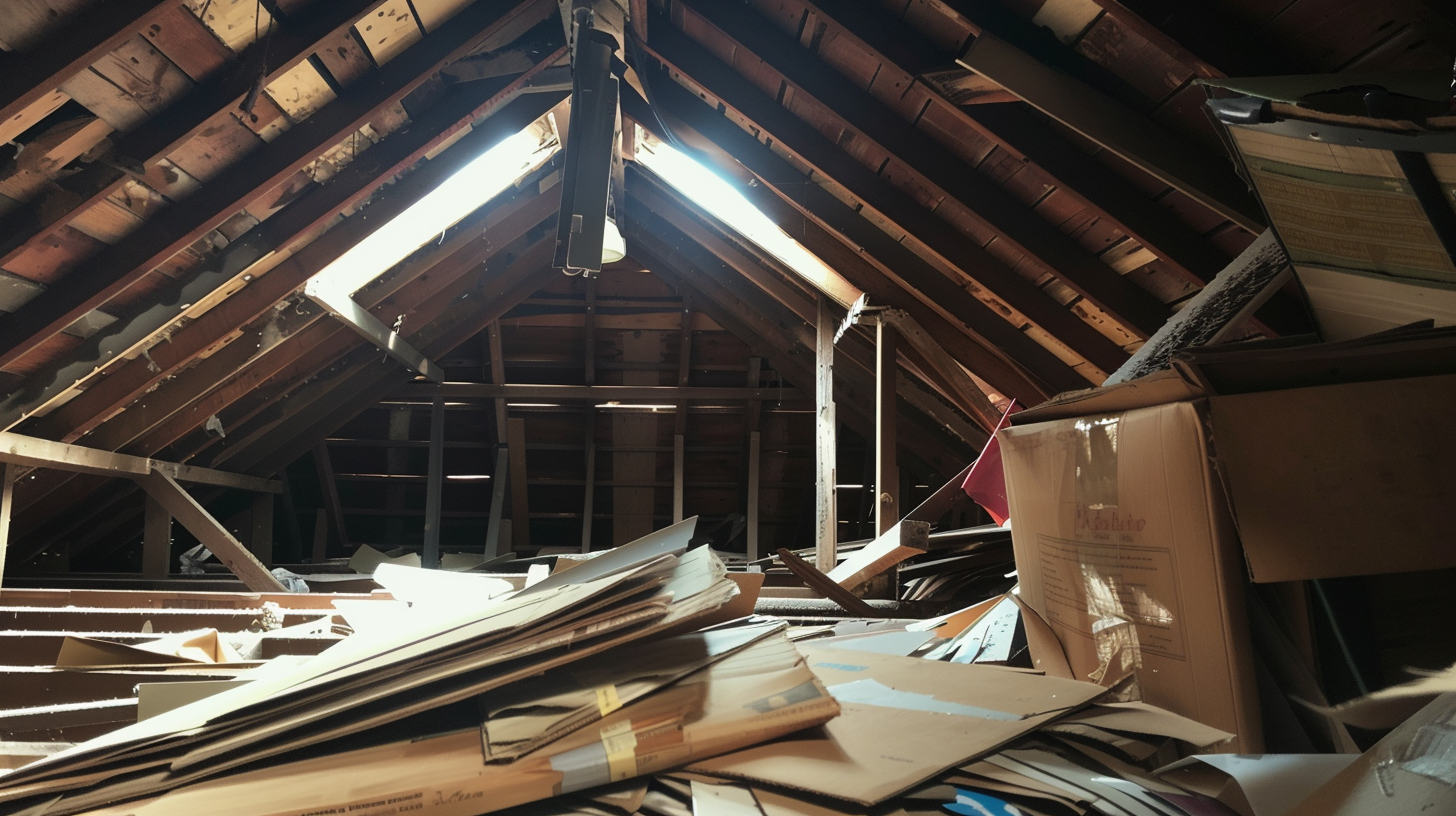 Attic with boxes | Source: No source