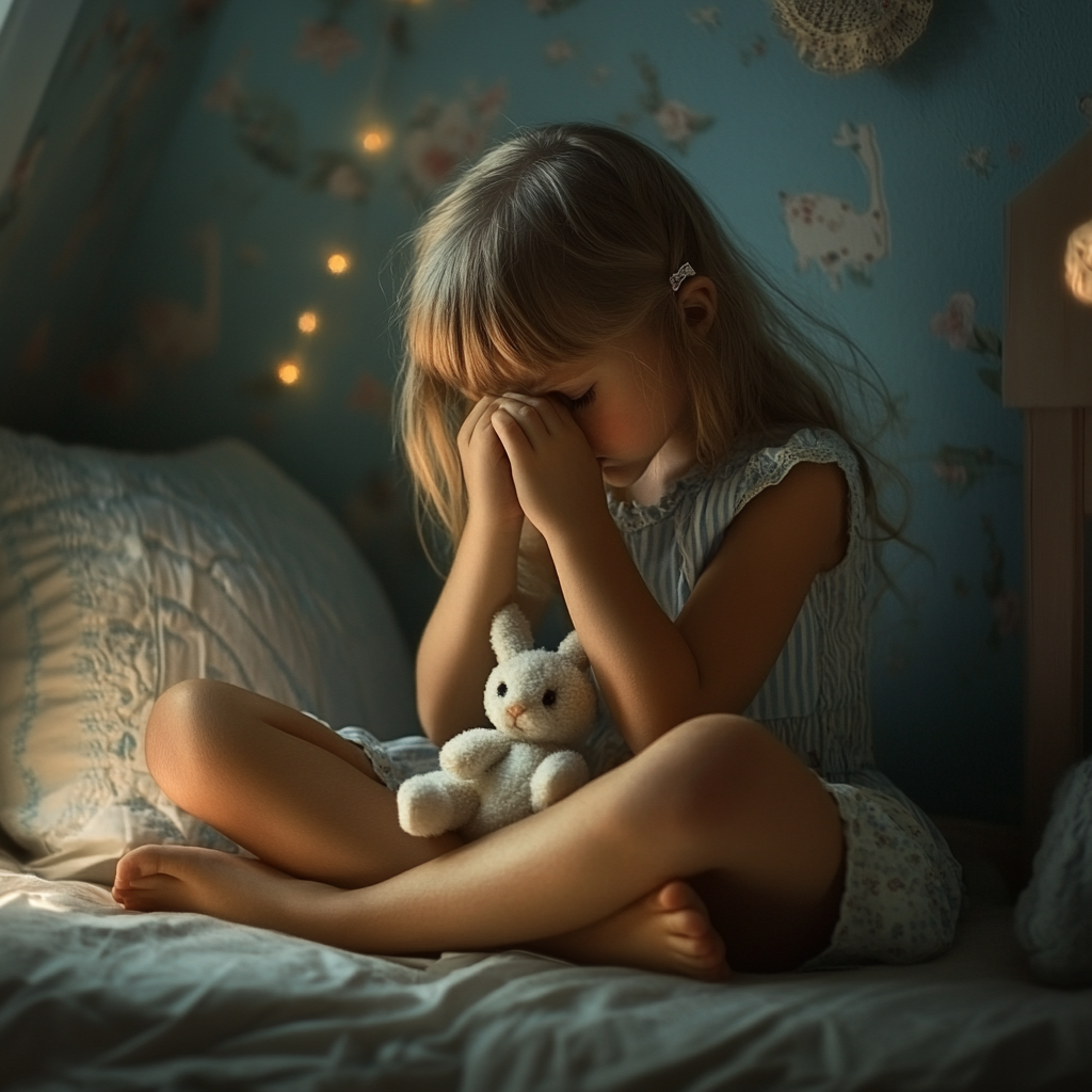 A distraught girl | Source: No source
