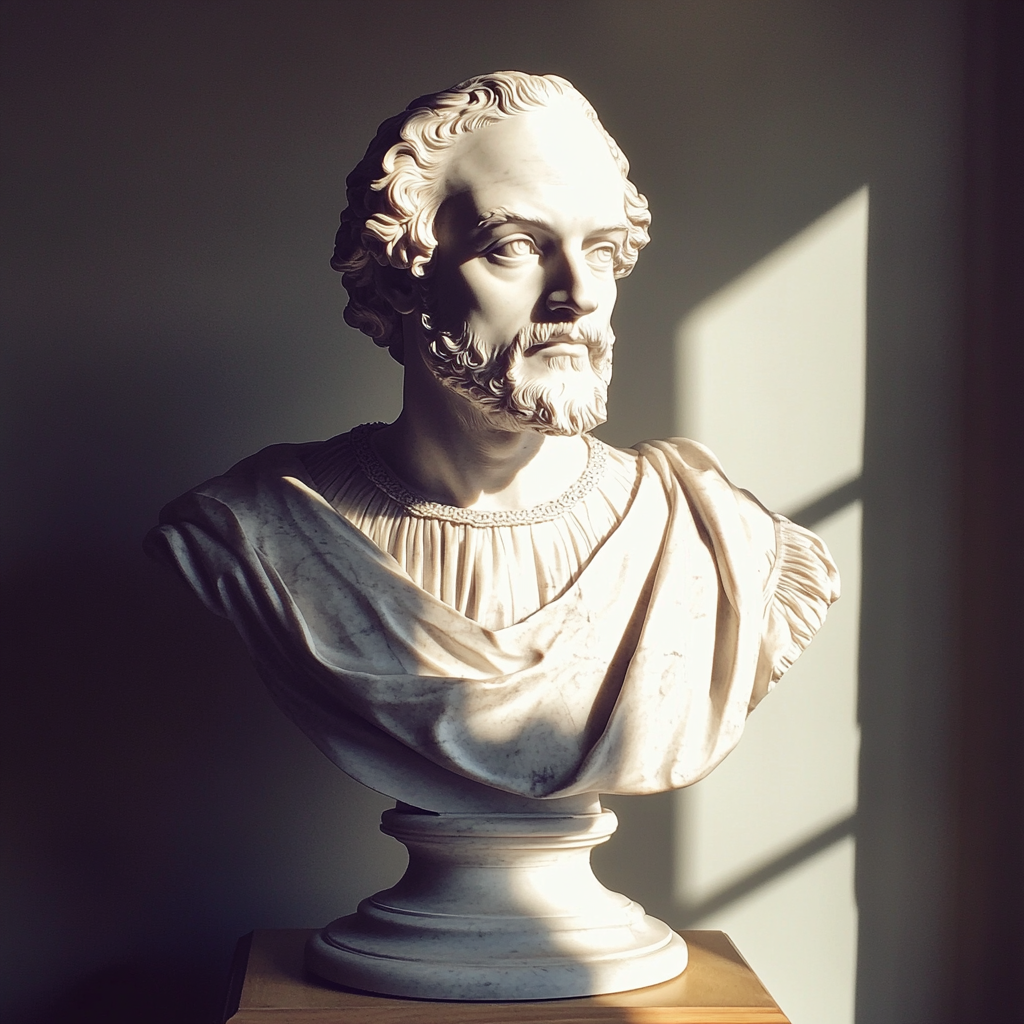 A close up of a porcelain bust | Source: no source
