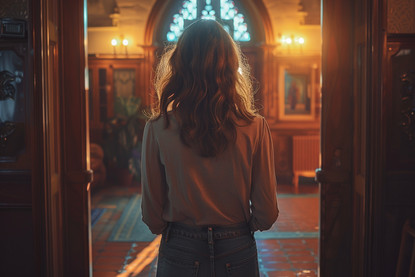 A woman standing in a house | Source: No source