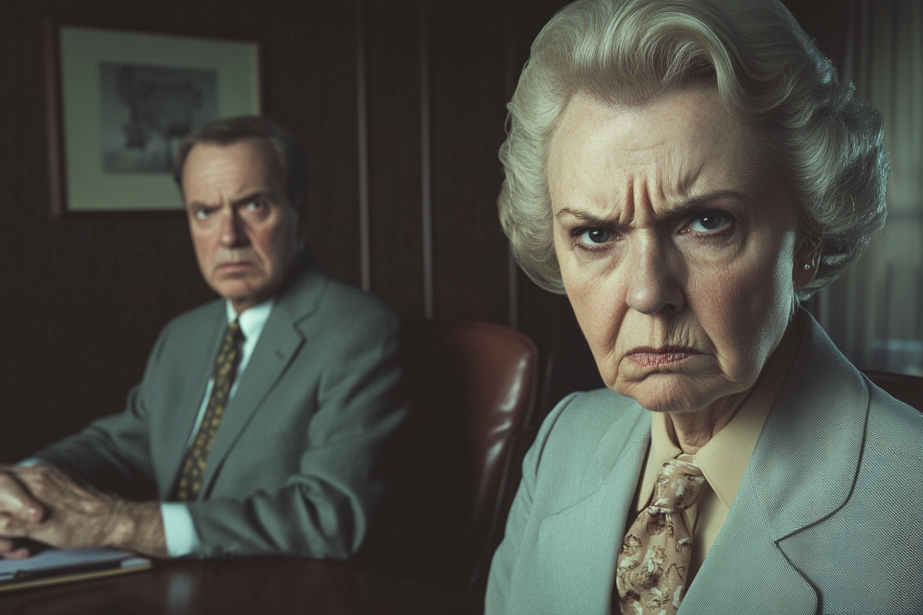 Angry older couple in a lawyer's office | Source: no source