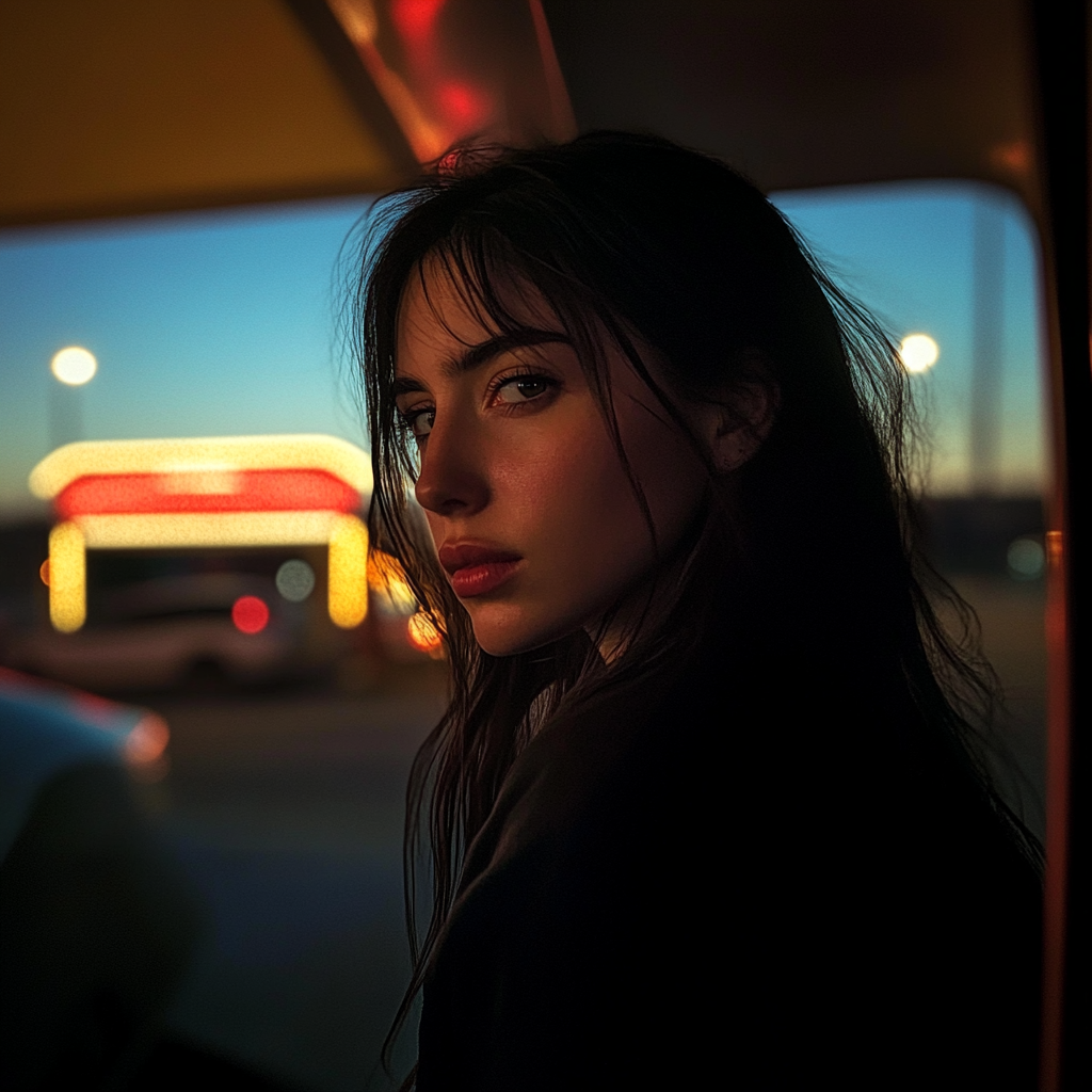 Woman at a gas station | Source: no source