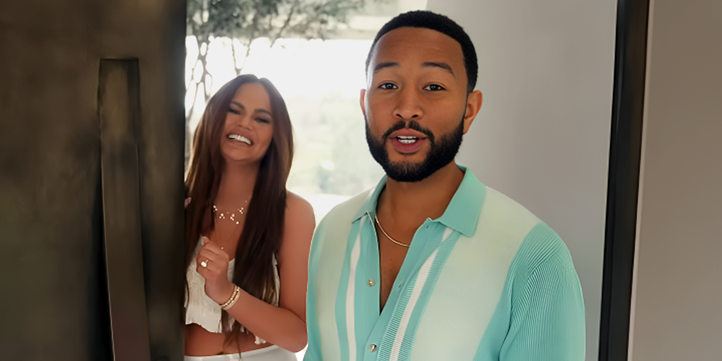 Chrissy Teigen and John Legend | Source: Youtube.com/Archdigest