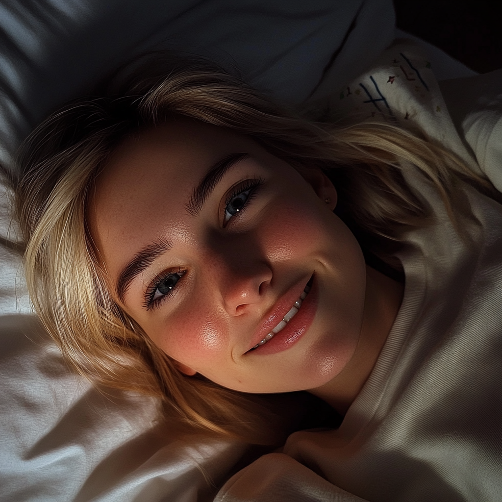 A smiling hopeful woman | Source: No source