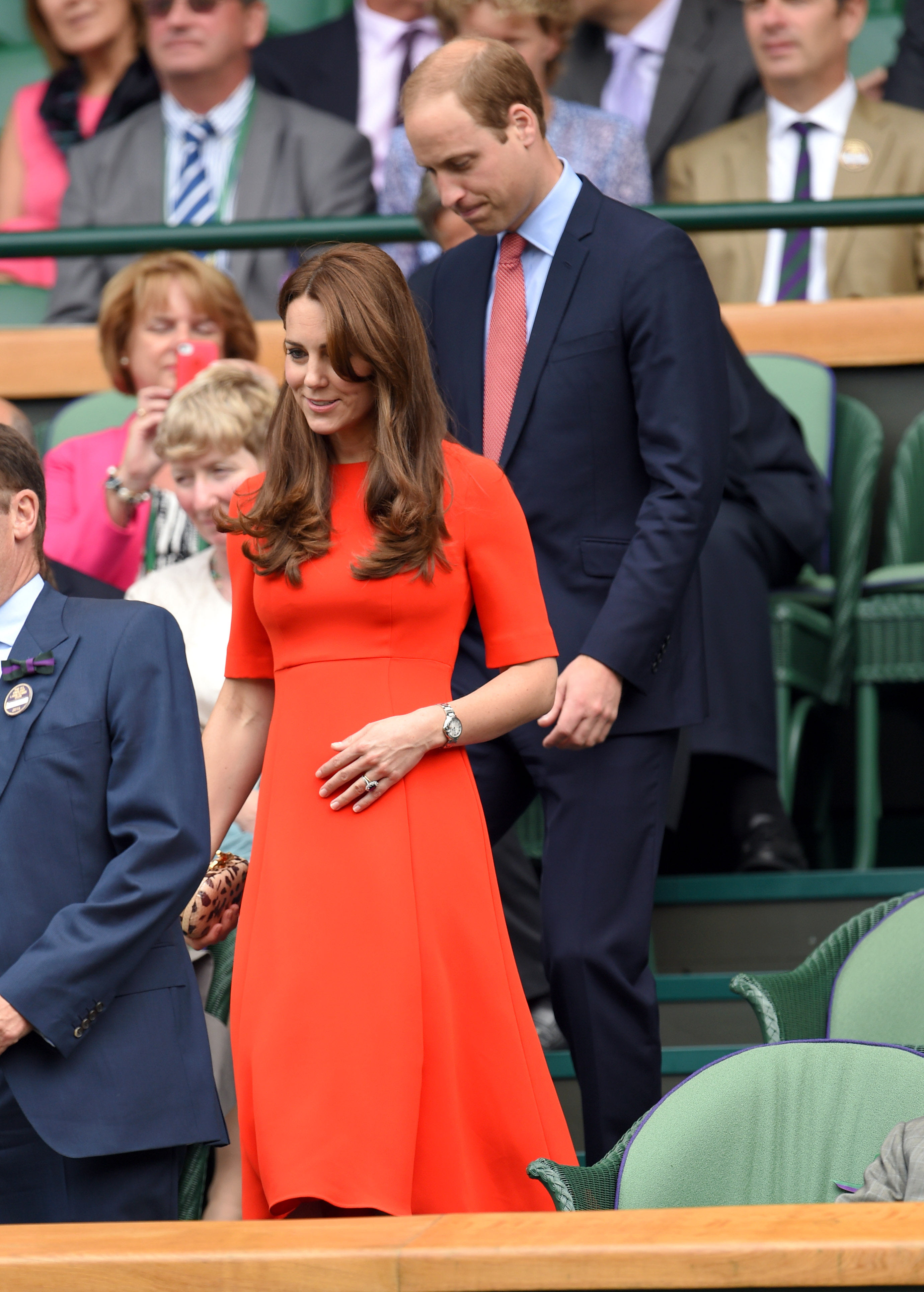 Prince William and Catherine, Princess of Wales, on day nine of the Wimbledon Championships on July 8, 2015, in London, England. | Source: Getty Images