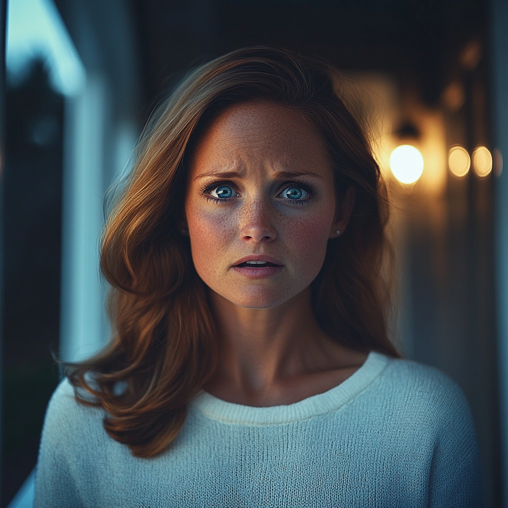 A startled woman | Source: no source