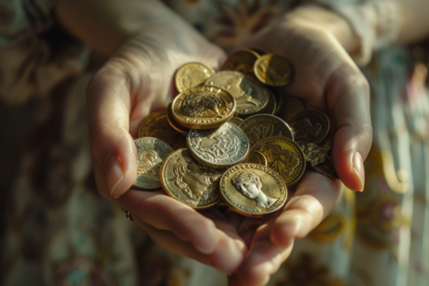 Iris gathers the antique coins | Source: No source