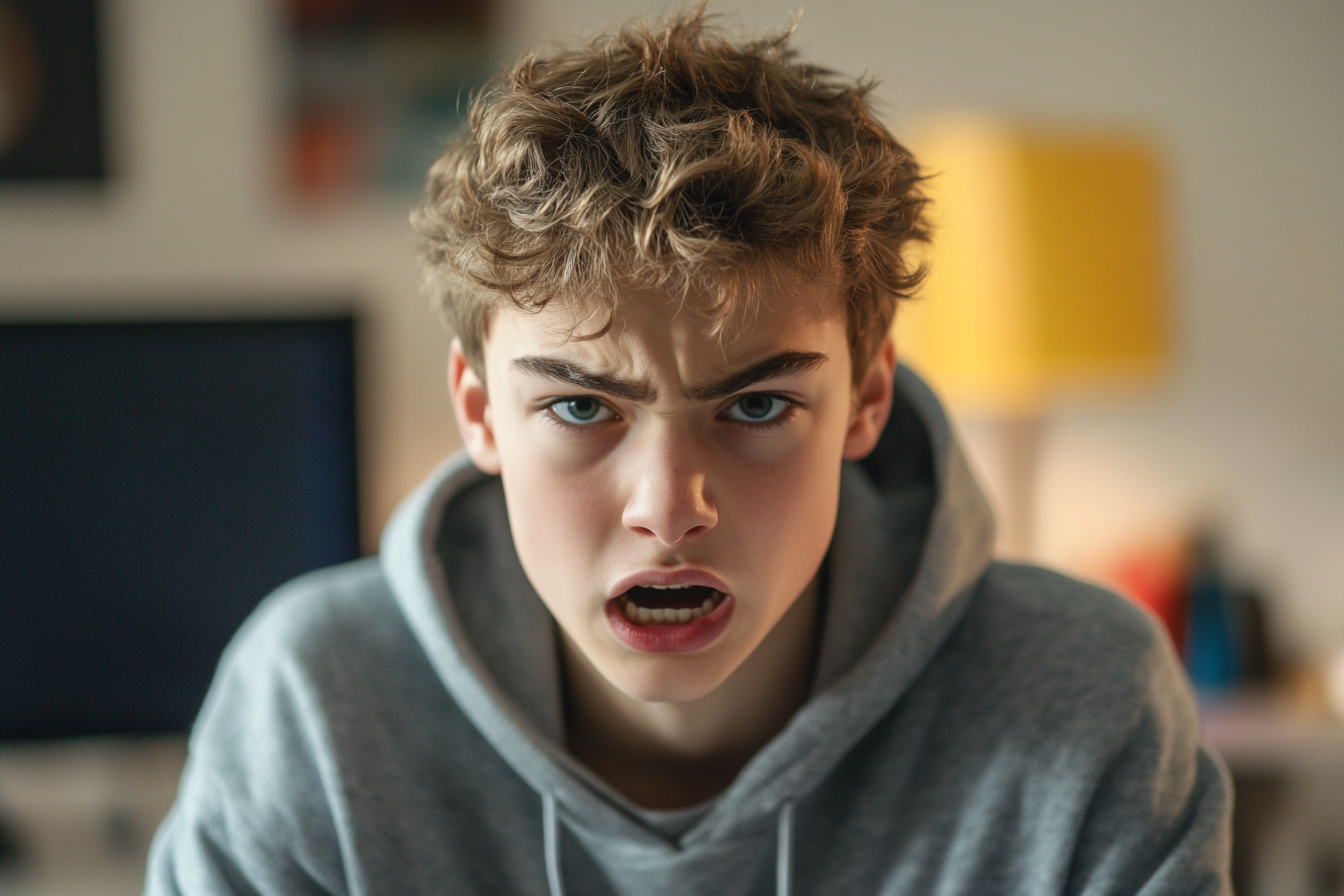 An angry teen boy | Source: No source