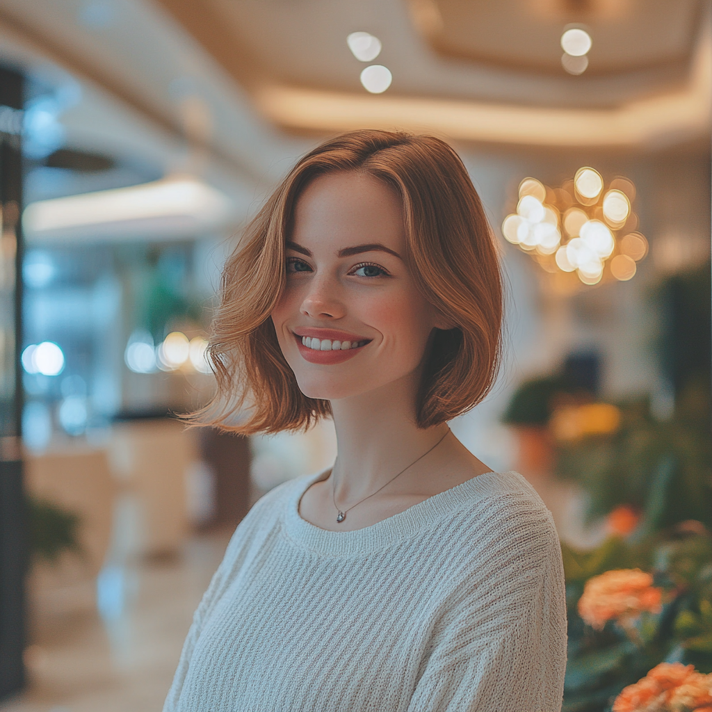 A woman smiling | Source: No source
