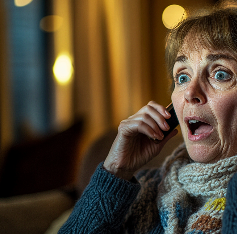A woman speaking frantically on her phone | Source: no source