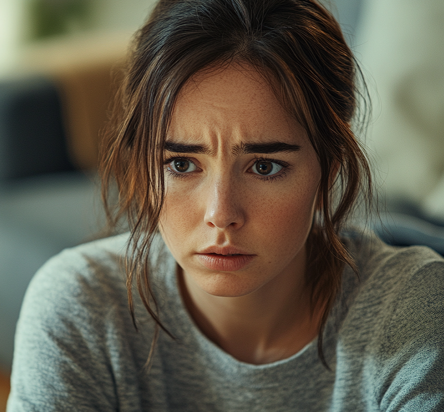 A deeply concerned woman | Source: no source